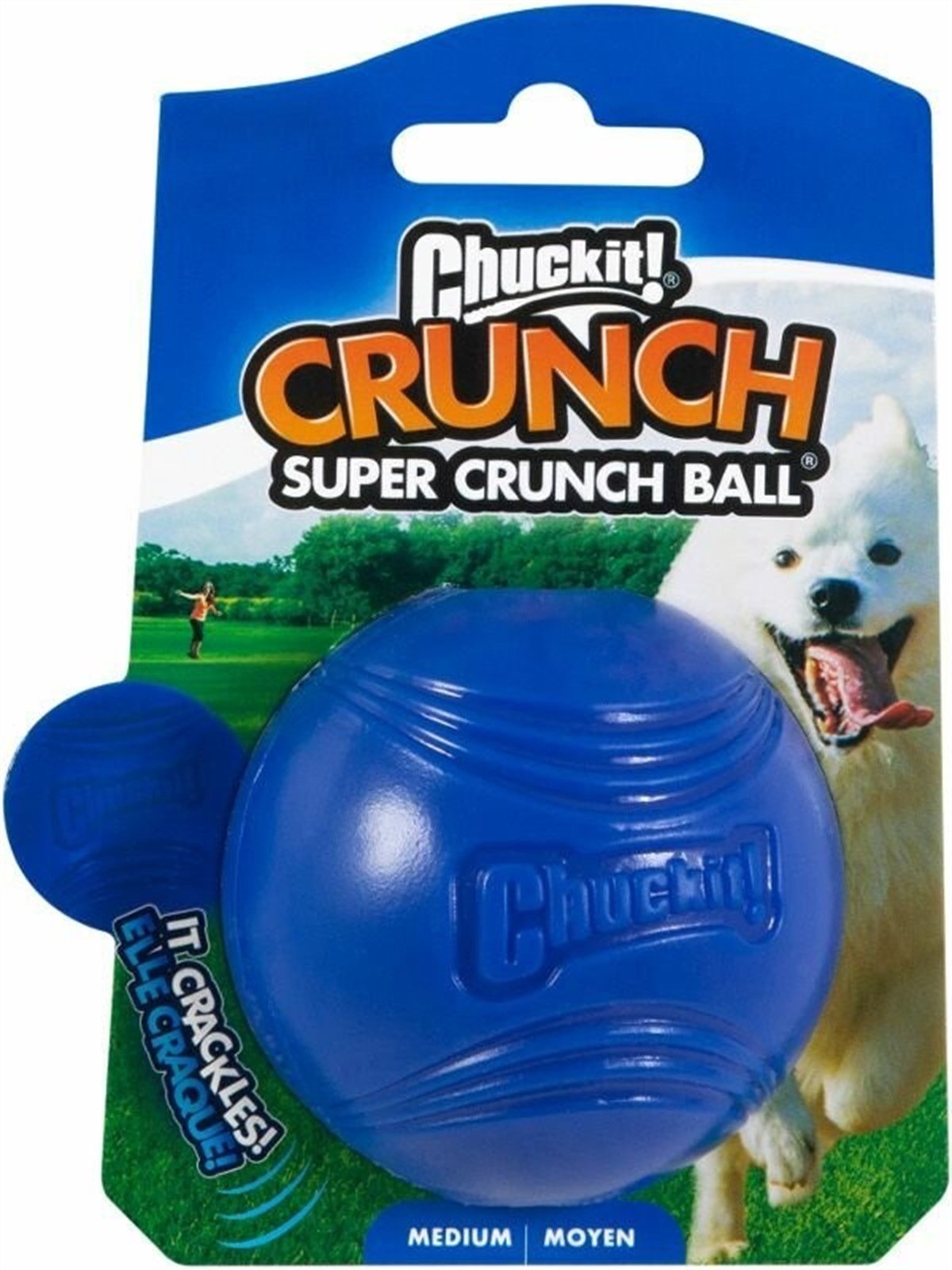 Chuckit! Super Crunch Ball Hışırtılı Köpek Oyun Topu Orta Boy 6,5 Cm