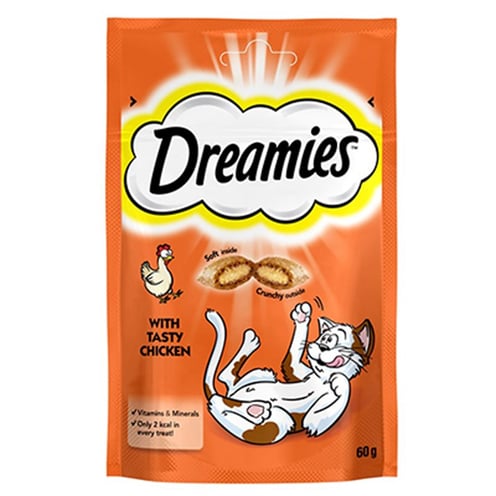 Dreamies İçi Dolgulu Tavuklu Kıtır Kedi Ödül Maması