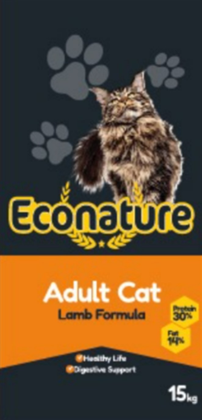 Econature Kuzu Etli Yetişkin Kedi Maması 15 Kg
