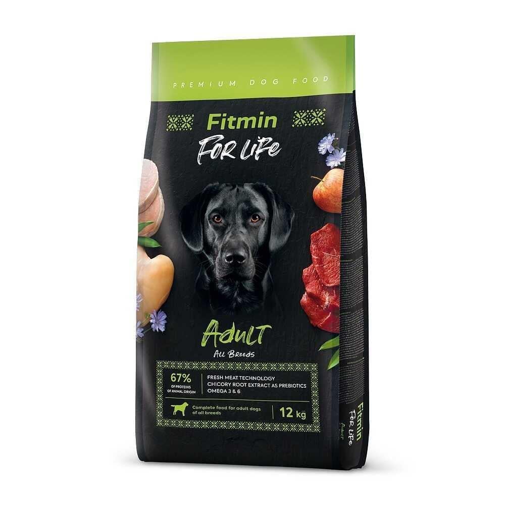 Fitmin Forlife Tüm Irklar İçin Kümes Hayvanlı Yetişkin Köpek Maması 12 Kg