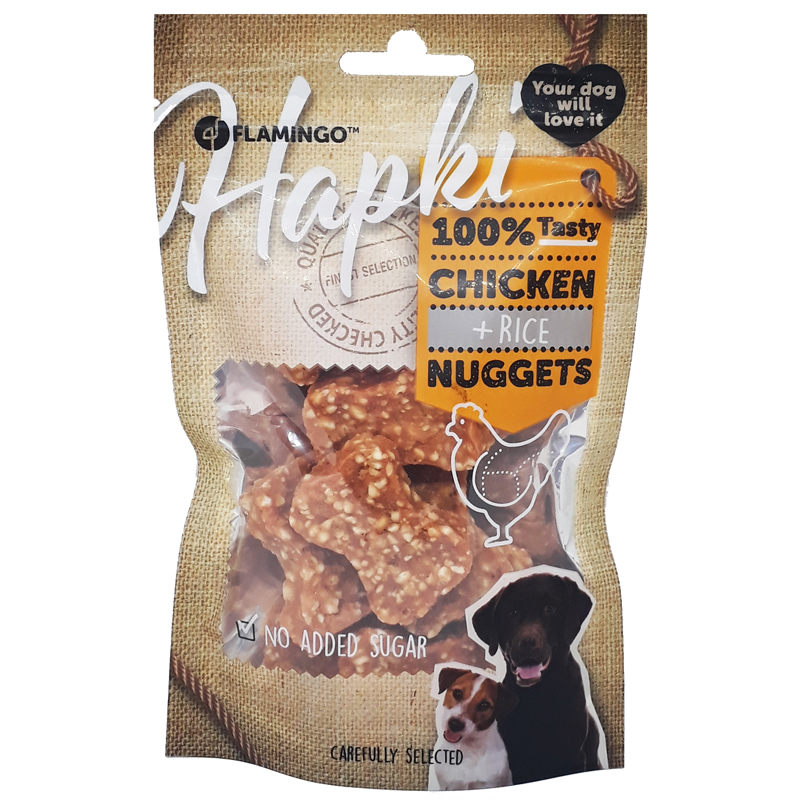 Flamingo Hapki Nuggets Tavuklu Ve Pirinçli Köpek Ödülü 85 Gr