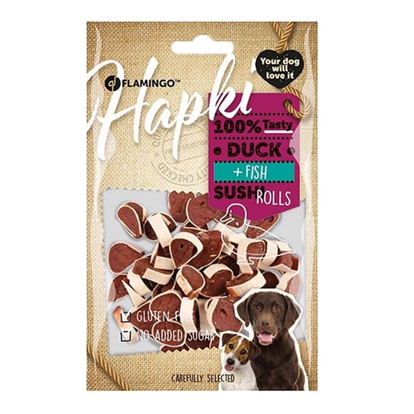 Flamingo Hapki Ördekli Balıklı Sushi Roll Köpek Ödülü 85 Gr