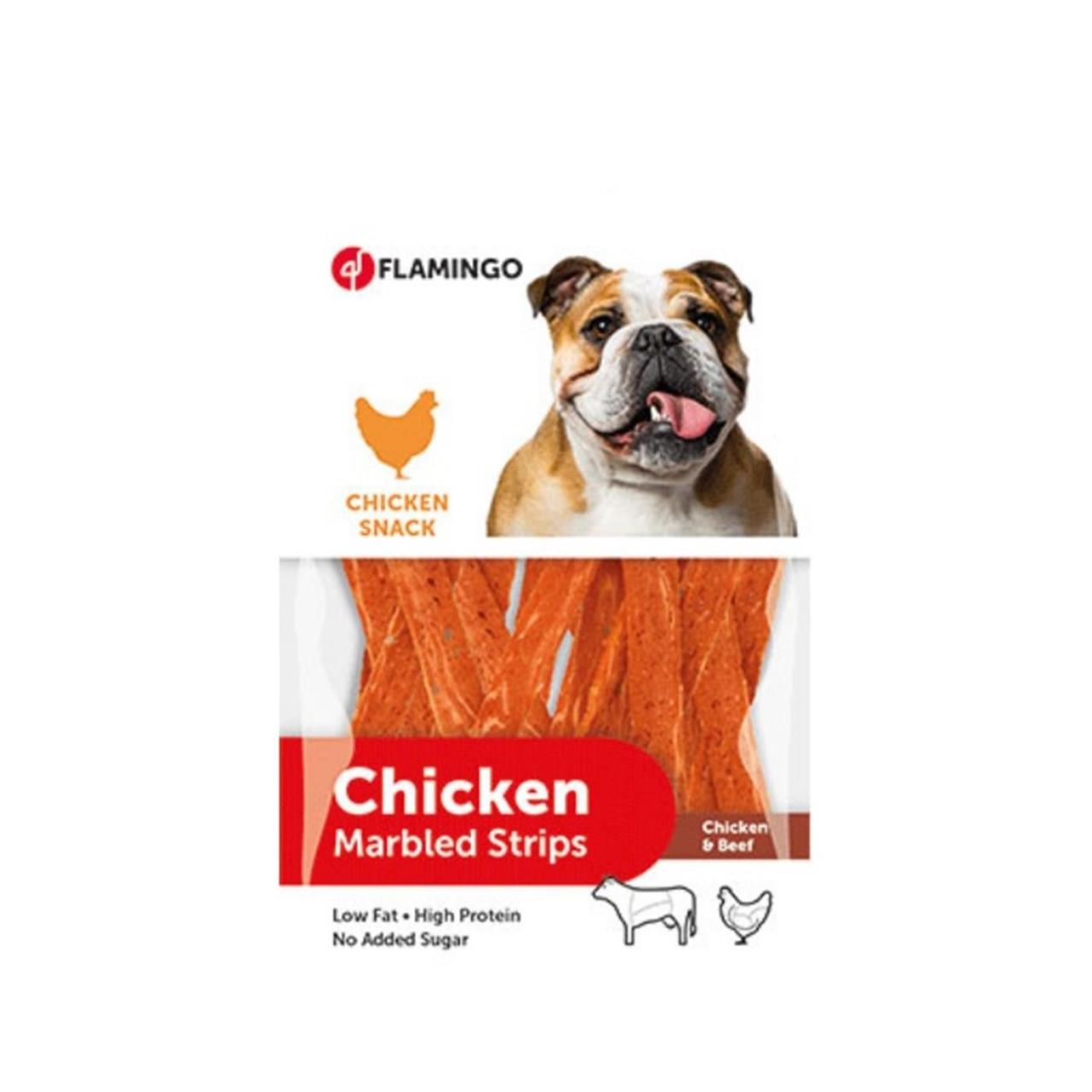 Flamingo Tavuklu ve Biftekli Şerit Köpek Ödül Maması 85 Gr