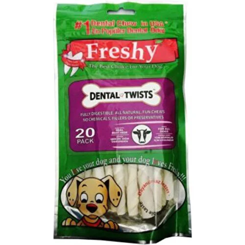 Freshy Dental Twists Sütlü Burgu Köpek Çiğneme Kemik