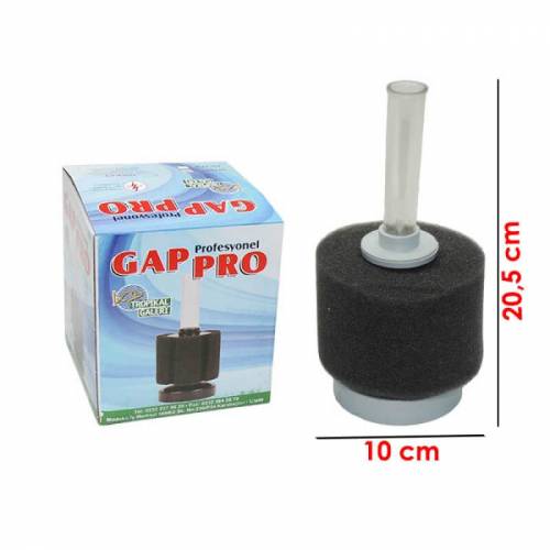 Gap Pro Pipo Filtre Küçük Ağırlıklı Üretim Filtresi Sünger Filtre 10x25 Cm