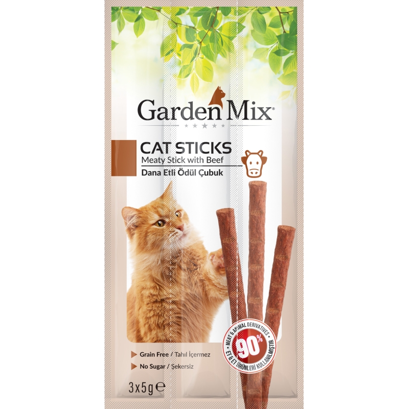 Gardenmix Dana Etli Kedi Stick Ödülü 3X5 Gr