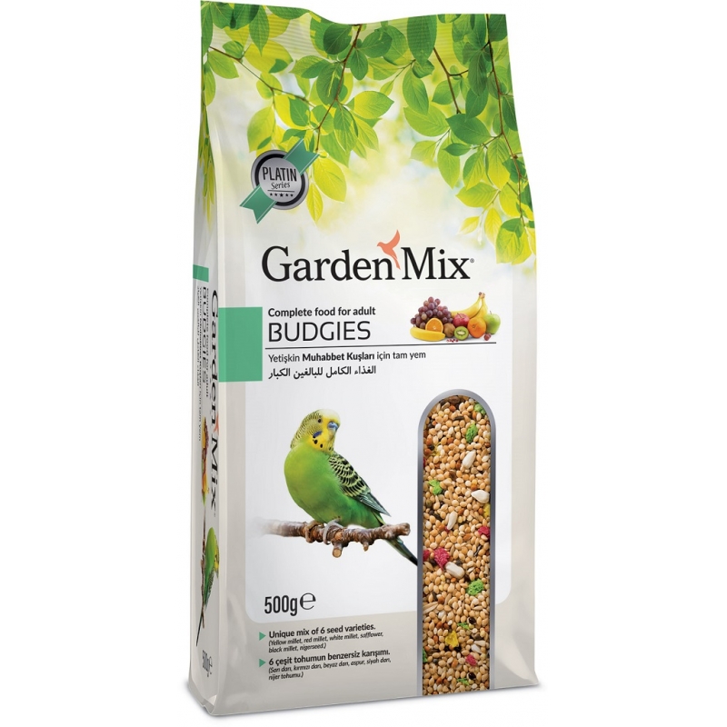 Gardenmix Platin Meyveli Muhabbet Kuş Yemi 500 Gr