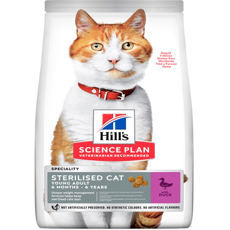 Hills Sterilised Ördekli Kısırlaştırılmış Kedi Maması 1,5 Kg
