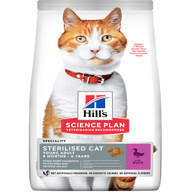 Hills Sterilised Ördekli Kısırlaştırılmış Kedi Maması 3 Kg