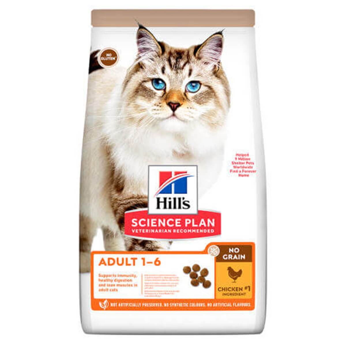 Hills Tahılsız Tavuklu Yetişkin Kedi Maması 1.5 Kg