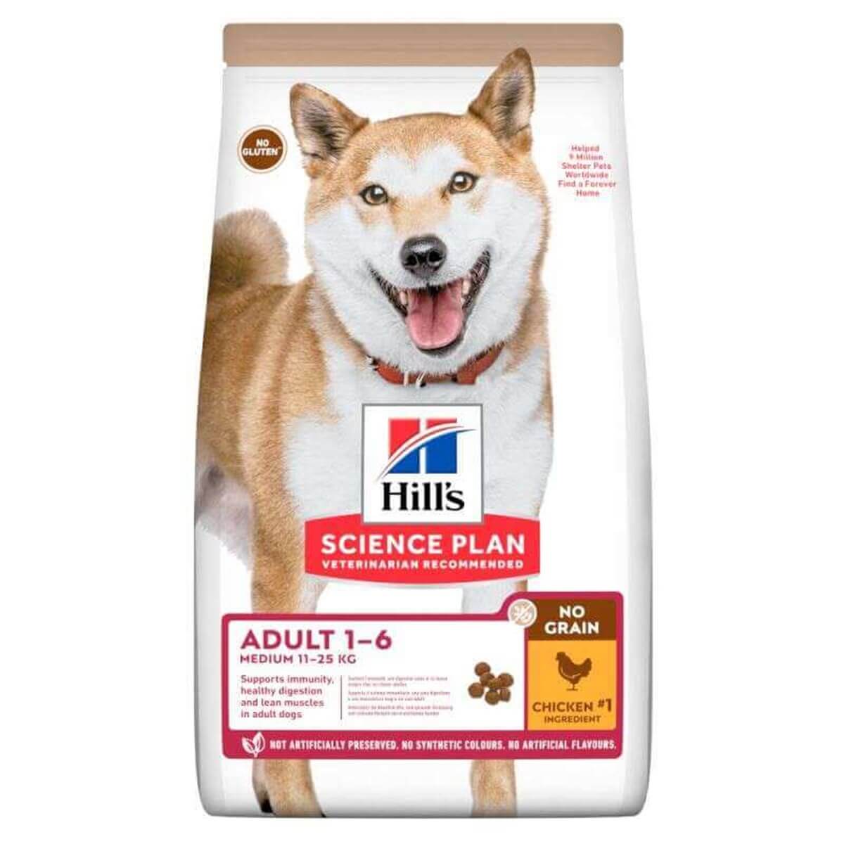 Hills Tahılsız Tavuklu Yetişkin Köpek Maması 2.5 Kg