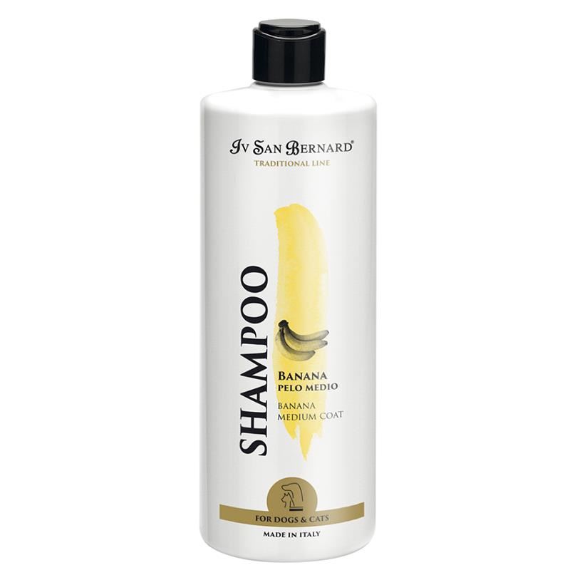 Iv San Bernard Banana Shampoo Medium Hair Orta Uzunluktaki Kürke Sahip Kedi ve Köpekler İçin Muzlu Şampuan 500 ml