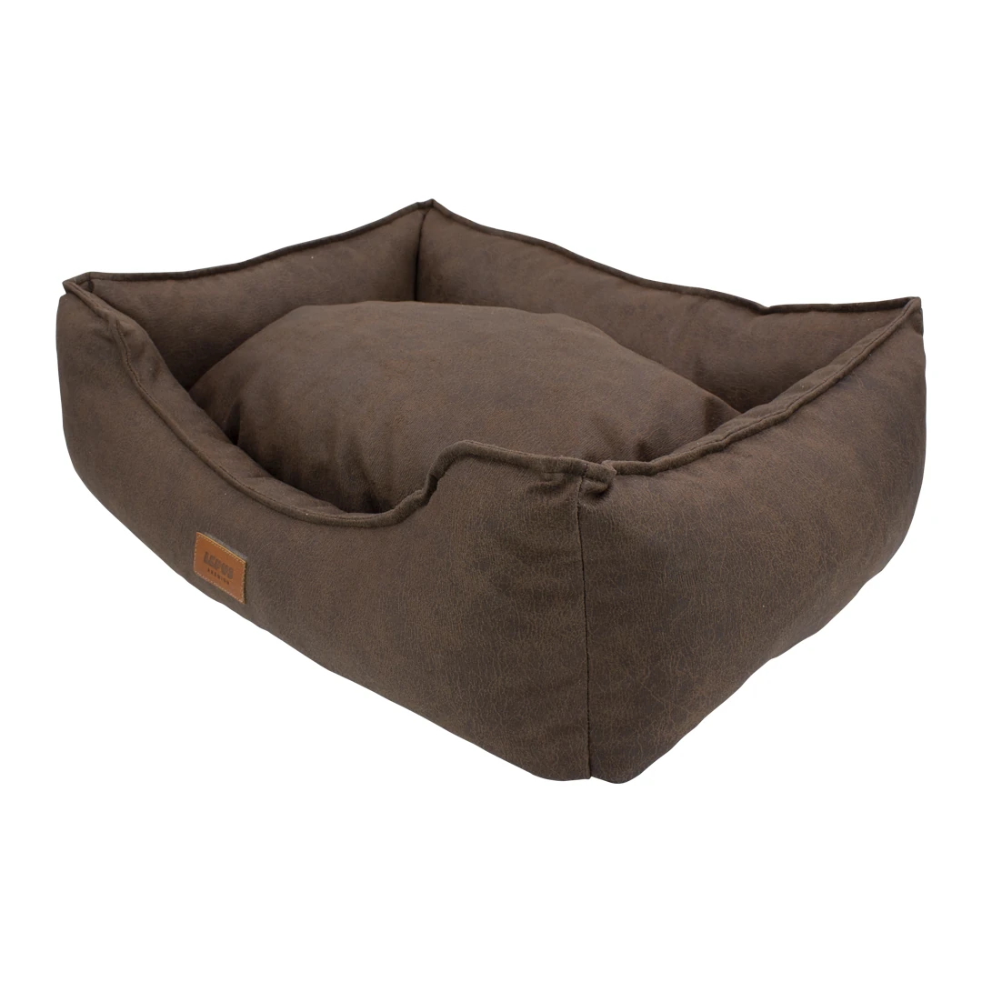 Lepus Soft Köpek Yatağı Kahverengi Large