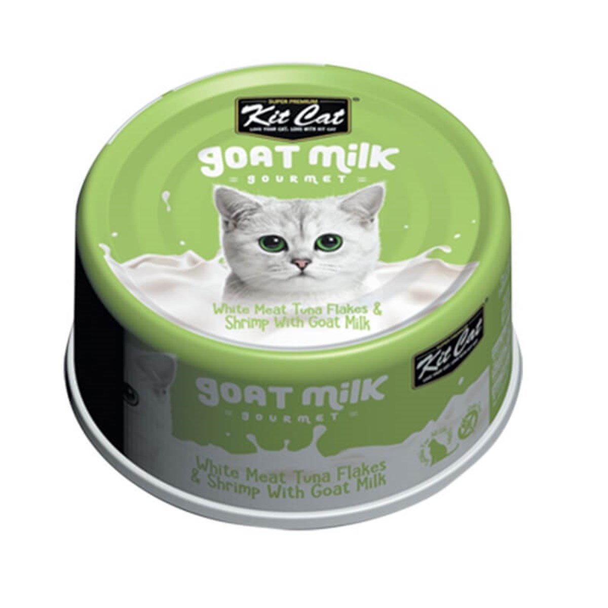KitCat Keçi Sütlü Gourmet Ton Balıklı Karidesli Kedi Konservesi 70 Gr
