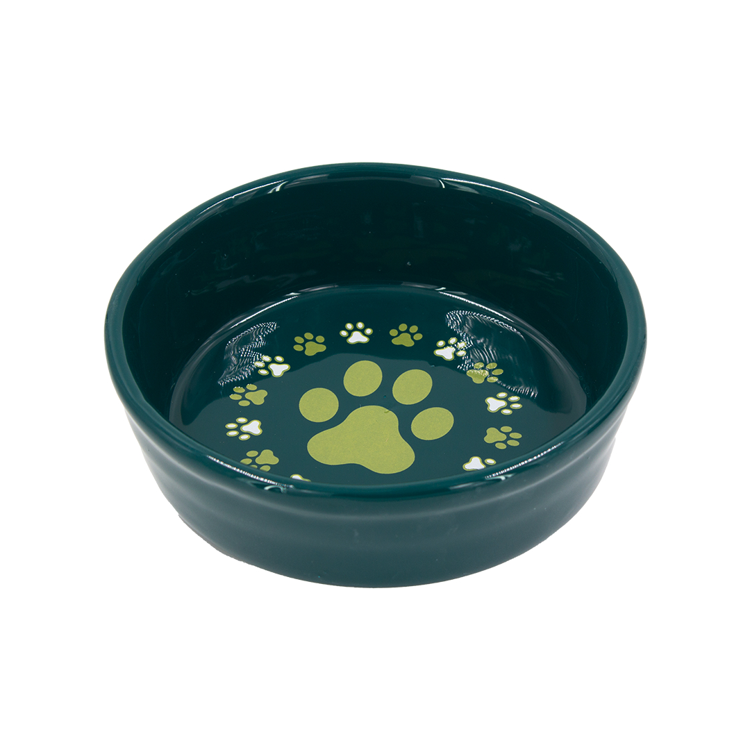 Lepus Renkli Seramik Köpek Mama Kabı Yeşil 400 ml