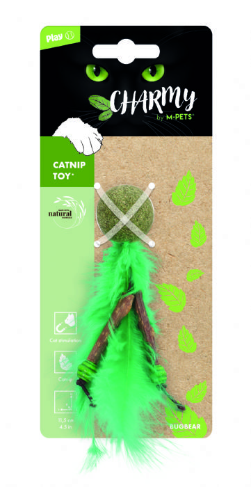 M-Pets Charmy Bugbear Catnipli Kedi Oyuncağı Yeşil
