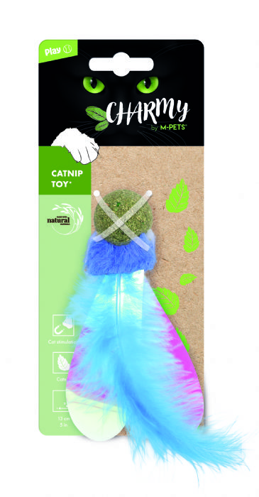 M-Pets Charmy Fırefly Catnipli Kedi Oyuncağı Mavi