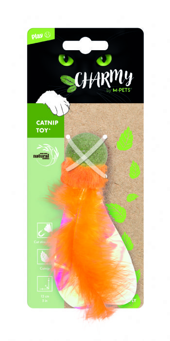 M-Pets Charmy Fırefly Catnipli Kedi Oyuncağı Turuncu