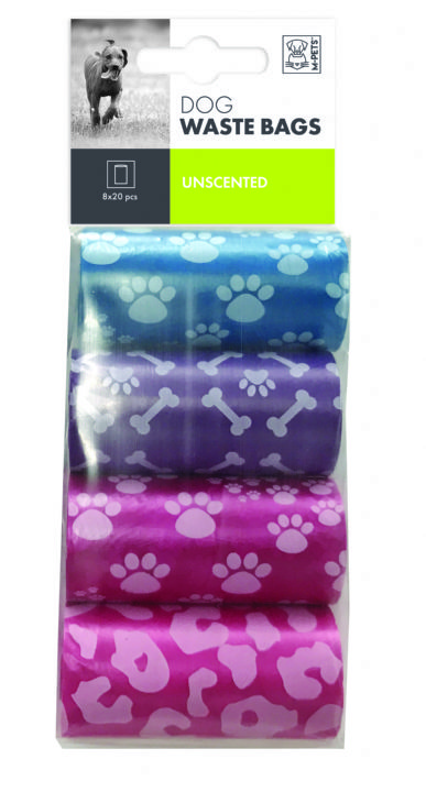M-Pets Dışkı Poşeti Mix Color 8x20 li