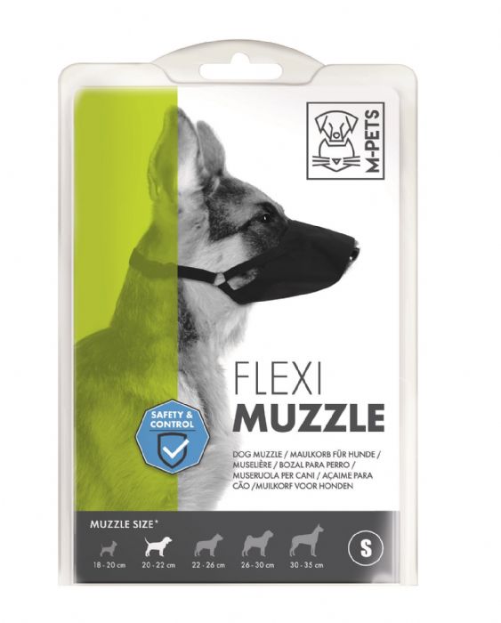 M-Pets Flexı Ayarlanabilir Bez Köpek Ağızlığı Small