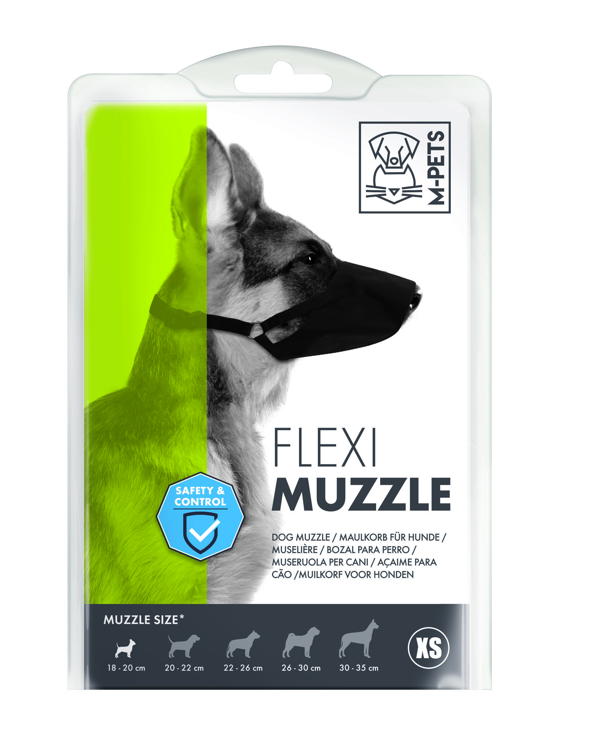 M-Pets Flexı Ayarlanabilir Bez Köpek Ağızlığı XSmall