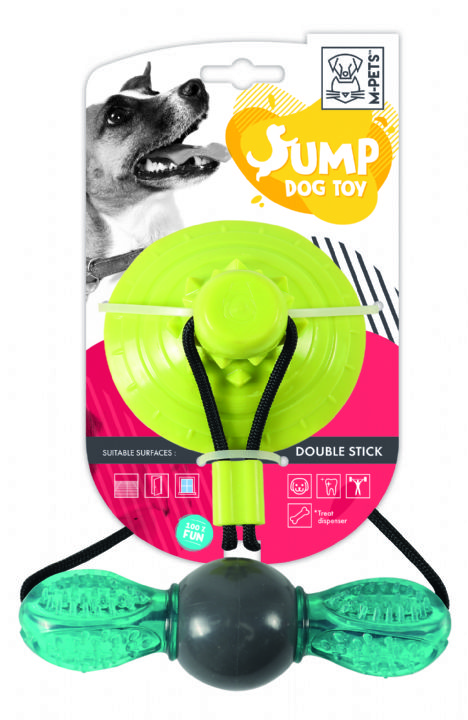 M-Pets Jump Double Stick Ödül Hazneli Vantuzlu Köpek Oyuncağı