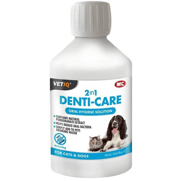 MC VetIQ 2in1 Denti Care Kedi Köpek Ağız ve Diş Bakım Solüsyonu 250 Ml