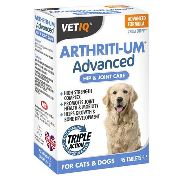 MC VetIQ Arthriti-Um Kedi Ve Köpek Glukozamin Eklem Güçlendirici Tablet 45 Adet