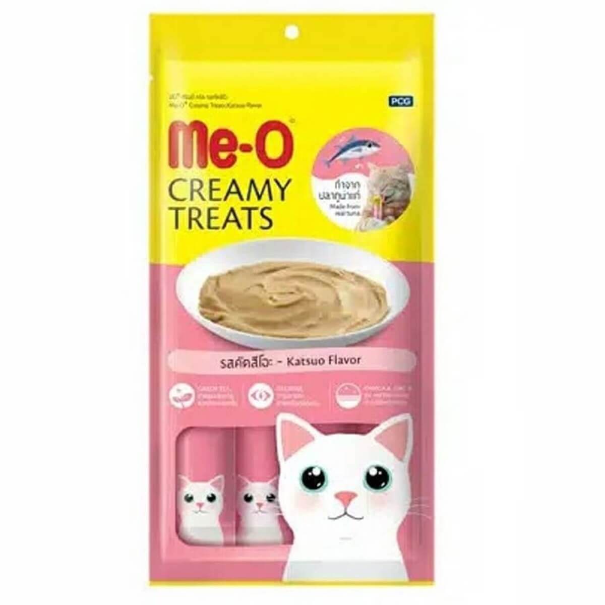 ME-O Creamy Çizgili Orkinos Balıklı Kedi Ödülü 4x15 Gr