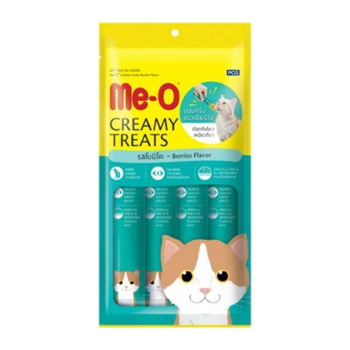 Meo Creamy Treats Kurutulmuş Ton Balıklı Sıvı Kedi Ödülü 4x15 Gr