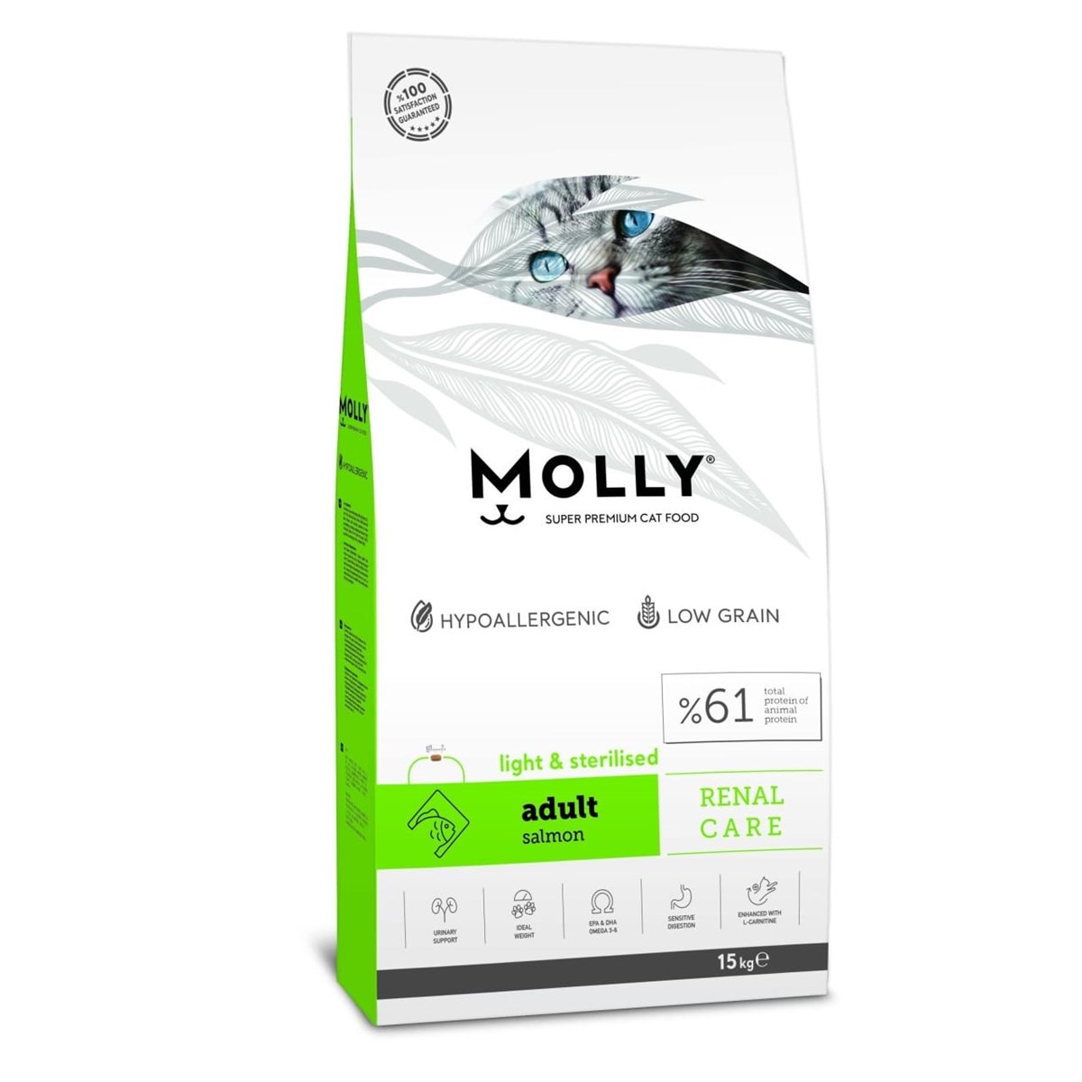 Molly Sterilized Somonlu Yetişkin Kedi Maması 15 Kg