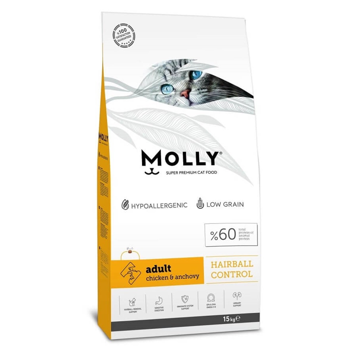 Molly Tavuklu Yetişkin Kedi Maması 15 Kg