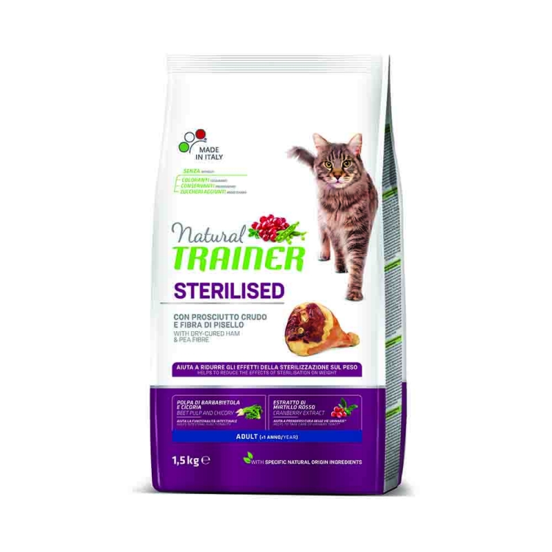Natural Traıner Cat Sterılızed Dry-cured Ham 1,5 kg