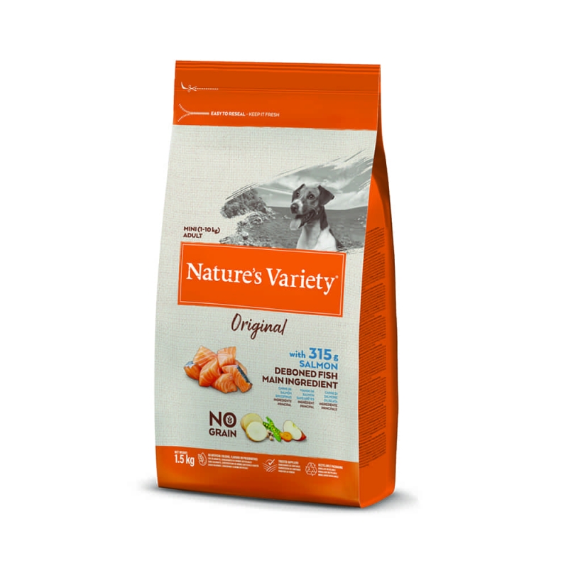 Natures Variety Dog No Graın Mını Adult Salmon 1,5 Kg