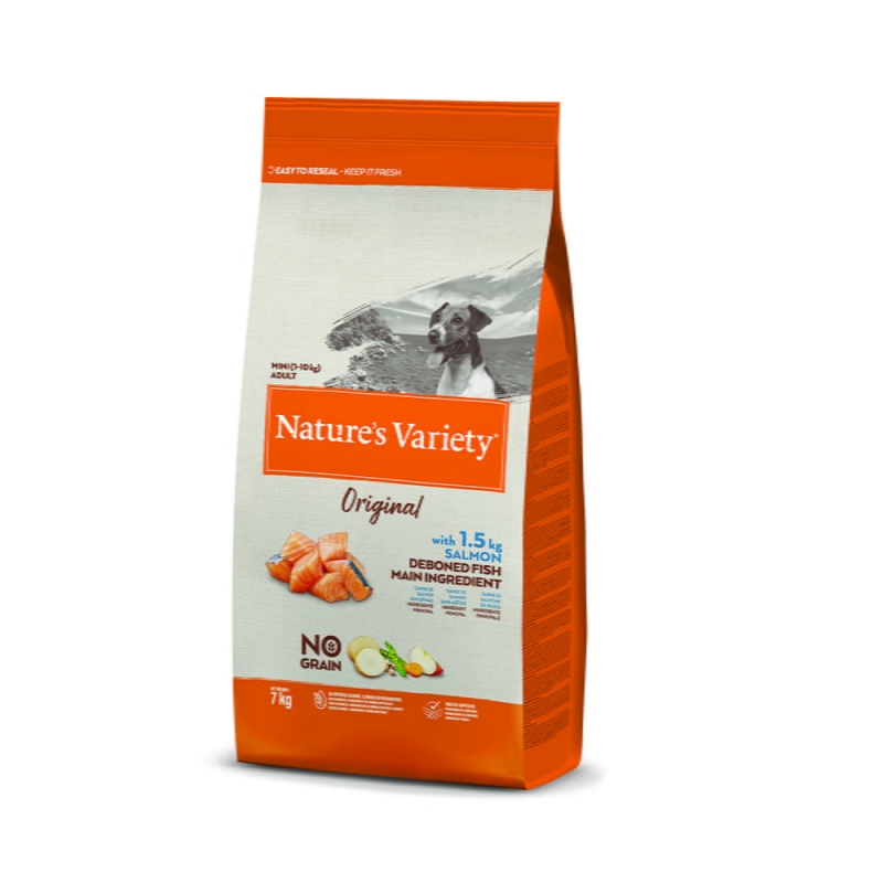 Natures Variety Dog No Graın Mını Adult Salmon 7 Kg