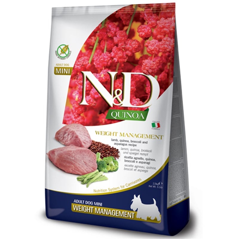 ND Quinoa Weight Management Mini Yetişkin Köpek Maması 2,5 Kg