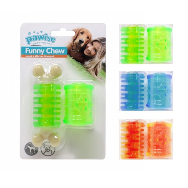 Pawise Funy Chew 2 in 1- Lastik Köpek Oyuncağı