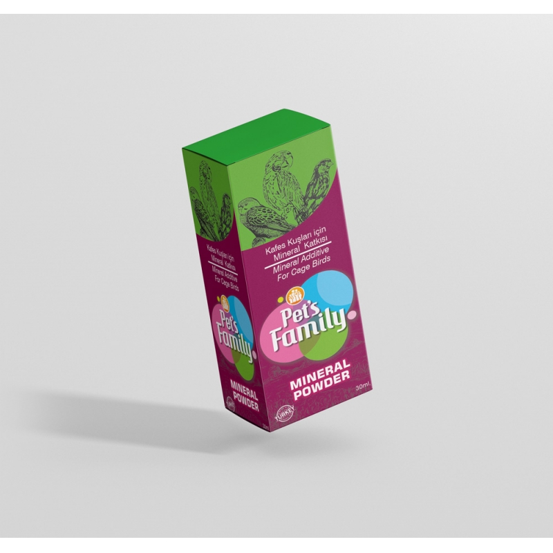 Pets Family Kuş Minerals Powder 30 ml