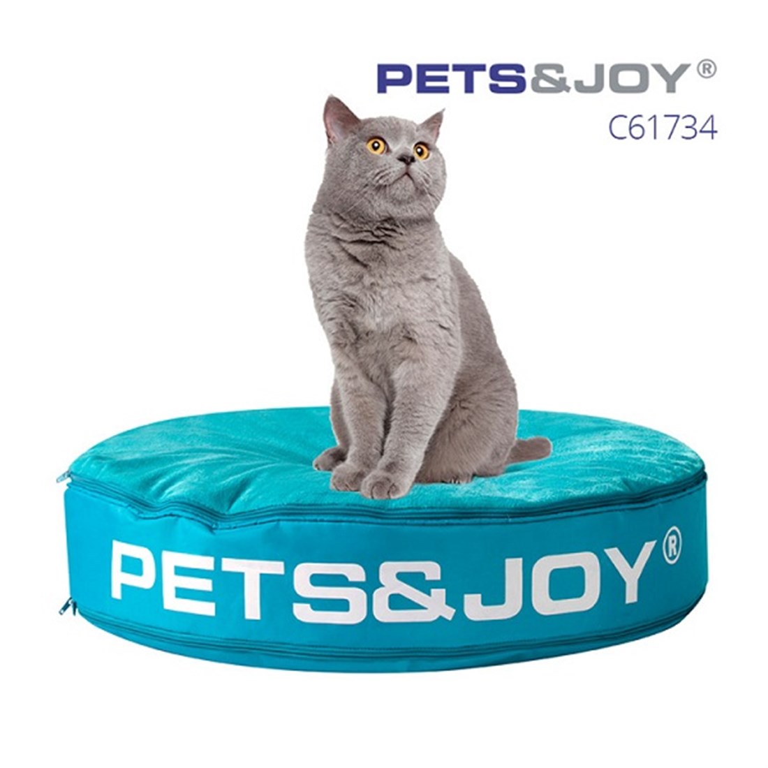 Pets & Joy Kedi ve Köpek Yatağı Su Mavisi 60X10 Cm
