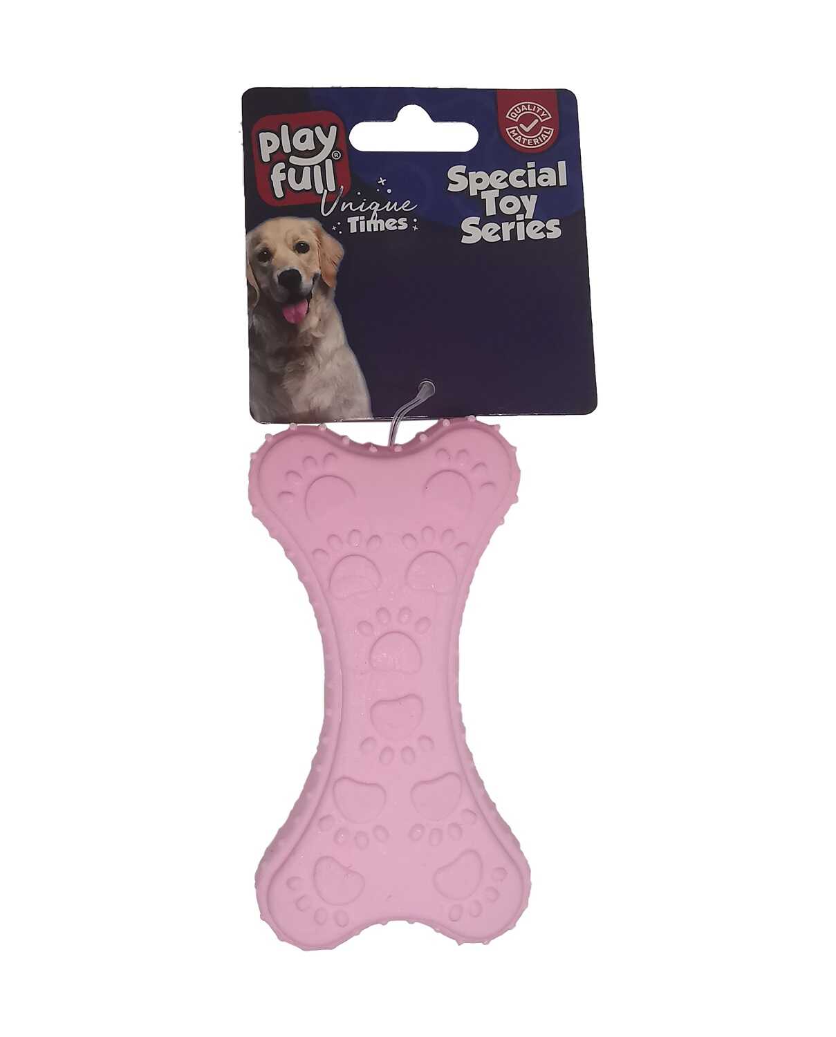 Playfull Pati Desenli Plastik Köpek Oyuncağı 10x5,5 Cm