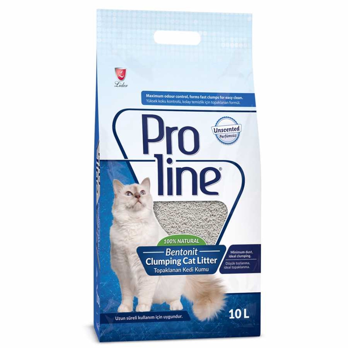 Pro Line Clumping Cat Litter Topaklanan Kedi Kumu 10 Litre