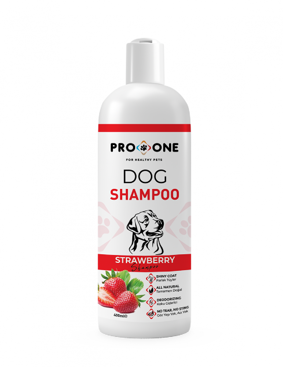 Pro One Köpekler için Çilek Bitki Özü Şampuan 400 ml