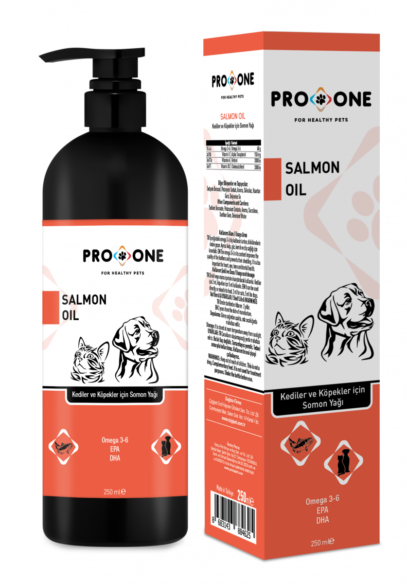 Pro One Salmon Oil Kediler ve Köpekler için Somon Yağı 250 ml