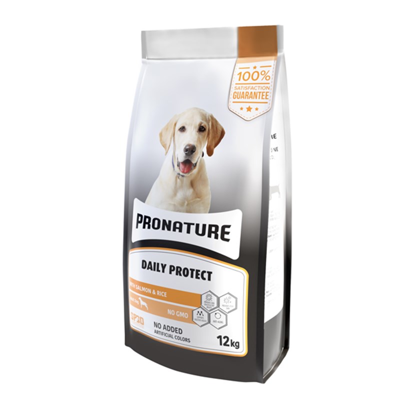 Pronature Derma Shine Somonlu ve Pirinçli Yetişkin Köpek Maması 12 Kg