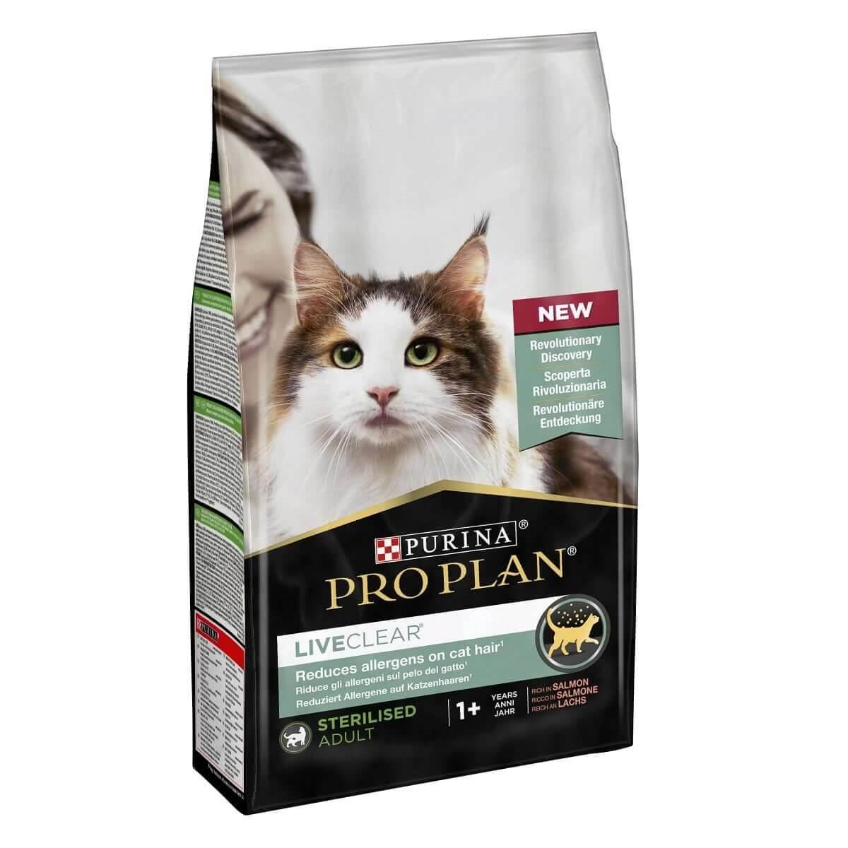 ProPlan LiveClear Sterilised Somonlu Kısır Kedi Maması 1.4 Kg