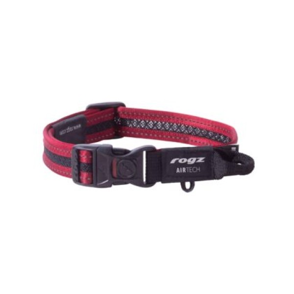 Rogz Air Tech Halsband Rood Köpek Boyun Tasması Medium