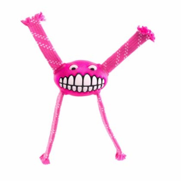 Rogz Toyz Grinz Flossy Large Roze Large 24 Cm