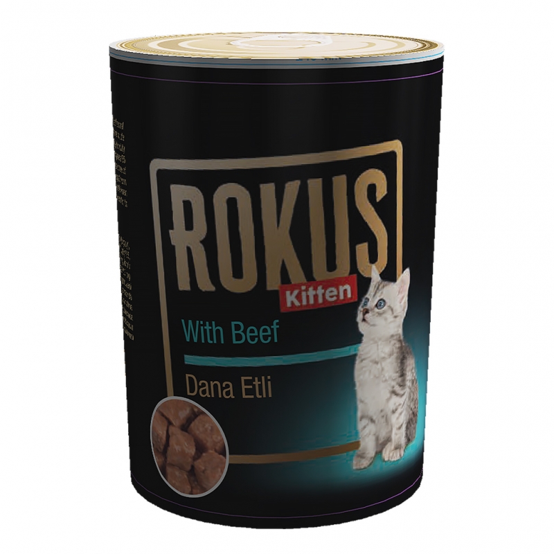 Rokus Dana Etli Yavru Kedi Konservesi 410 Gr