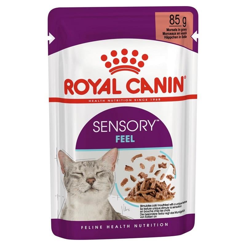 Royal Canin Sensory Feel Etli ve Balıklı Soslu Kedi Konservesi 85 Gr