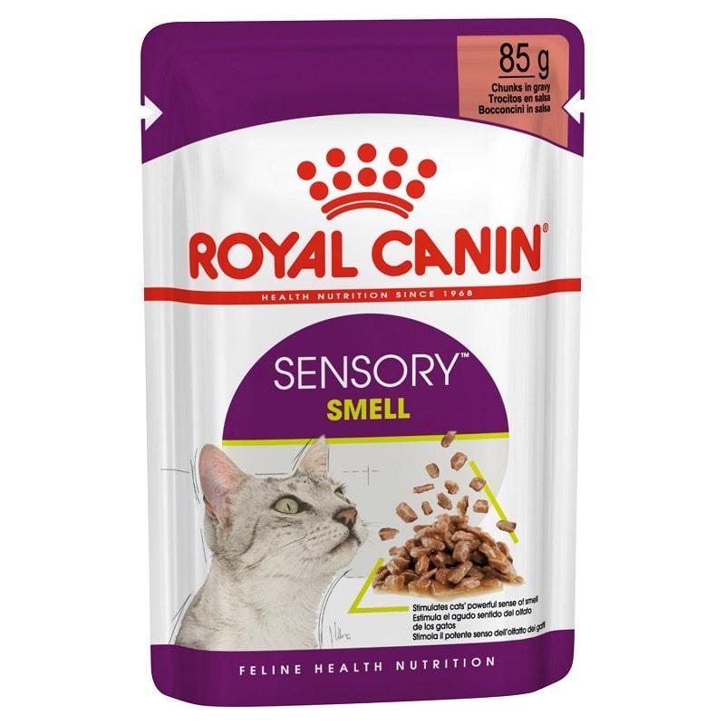 Royal Canin Sensory Smell Etli ve Balıklı Soslu Kedi Konservesi 85 Gr